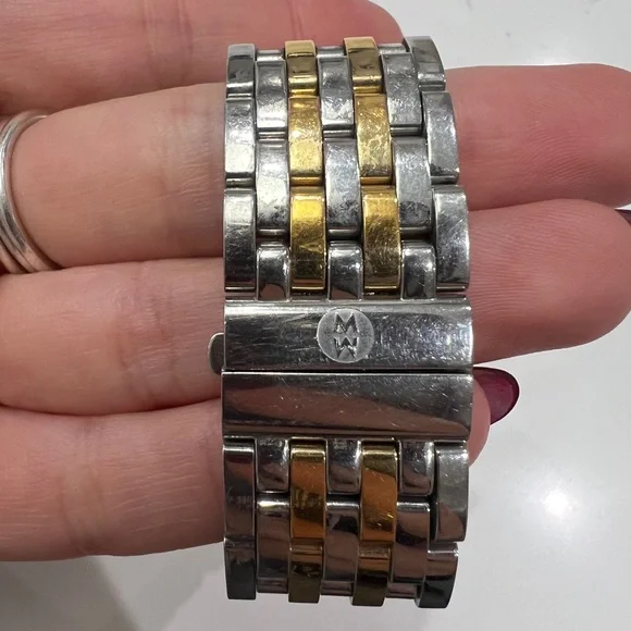 Michele Deco Two-Tone 18K Gold-Plated Diamond Watch - Picture 4 of 7